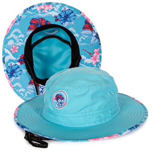 Soul of Adventure Bucket Hat | UV 50+ for Adults | Sun Protection with Adjustable Fit, Moisture-Wicking Fabric - color: Hawaiian Surf