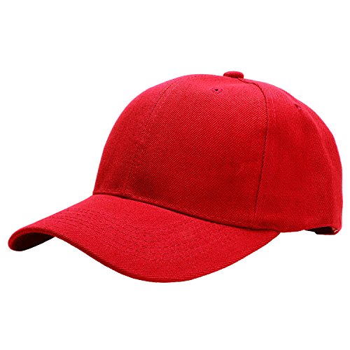 Falari Baseball Cap Adjustable Size for Running Workouts and Outdoor Activities All Seasons - color: 1pc Red