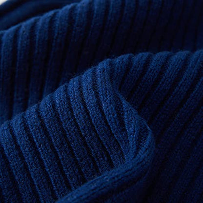 100% Merino Wool Cuff Beanie Hat, Unisex Warm Winter Caps Soft, Breathable & Cozy Stretchy Knitted Cuffed Cap - color: (Royal Blue