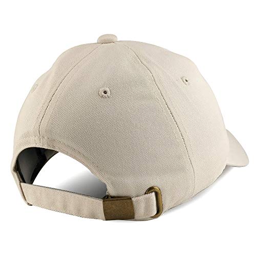 Trendy Apparel Shop Salty Embroidered Solid Adjustable Unstructured Dad Hat - color: Beige