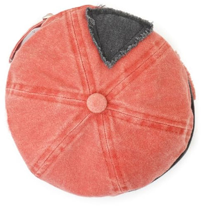 Mens Sailor Hats Brimless Denim Docker Caps Beanie - color: Orange