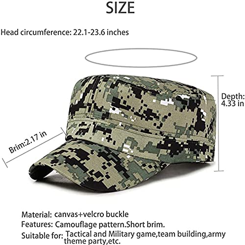 Army Hat Boys,Fatigue Camo Soldier Cap,Military Party Birthday Helmet - color: 12pcs Grey Digital