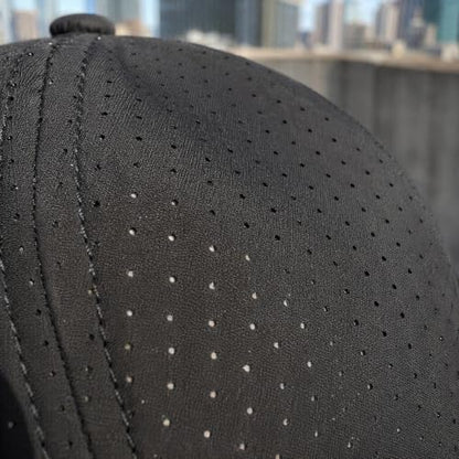 Quick Dry Baseball Cap with Adjustable Strap - color: Black