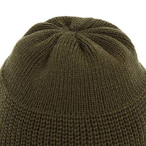 UNDERCONTROL Winter Trawler Fisherman Beanie Men Women Unisex Stylish Plain Docker Skull Hat Roll up Watch Cap Color Pack - color: Combat Khaki