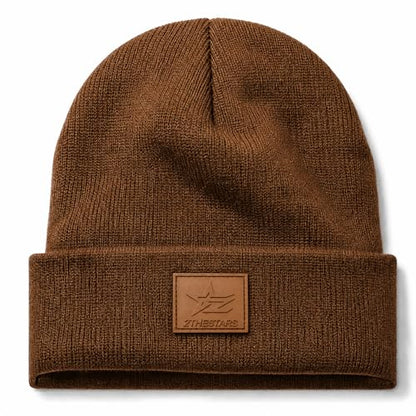 Winter Beanie Men Women Heavyweight Stretch Knit Cuffed Hat - color: Coffee
