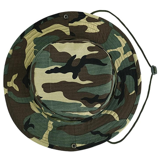 Men-Women-Fishing-Hat Sun-Protection-Safari-Cap Outdoor-Camping Bucket Hat - color: Green