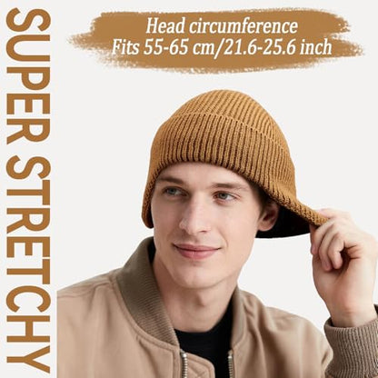 OZERO Winter Beanies Hats Men: Beanie with Ear Flaps - color: Brown
