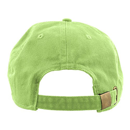Gelante Baseball Cap Dad Hat 100% Cotton Polo Style Plain Blank Adjustable Size. - color: Lime Green