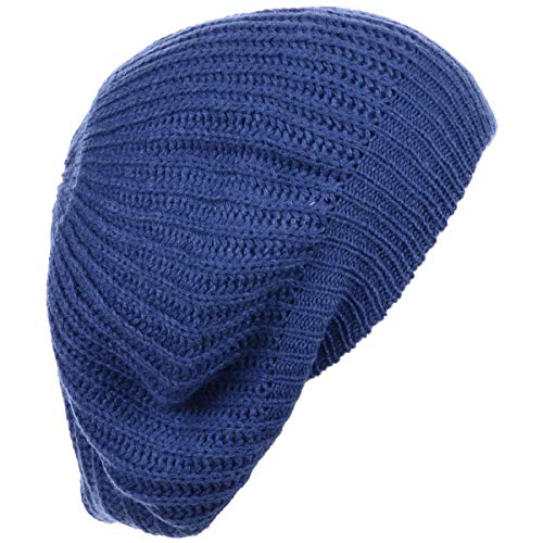 an Fall Winter Knit Beanie Beret Hat for Women Soft Knit Lining Many Styles - color: Denim