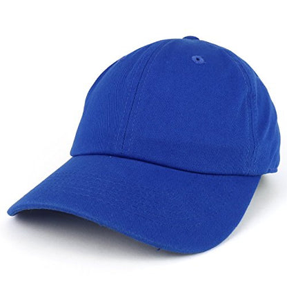 Trendy Apparel Shop Plain Unstructured Relaxed Style Dad Hat - color: Royal