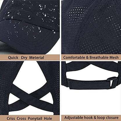 Womens Ponytail Hat Baseball Cap, Adjustable Criss Cross Baseball Cap High Bun Unisex Quick Drying Trucker Hats - color: Ztibetan
