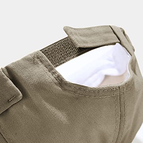 Men Hats Docker Cap Hats Beanie Sailor Cap Worker Hat Rolled Cuff Retro Brimless Hat with Adjustable - color: Shark-green