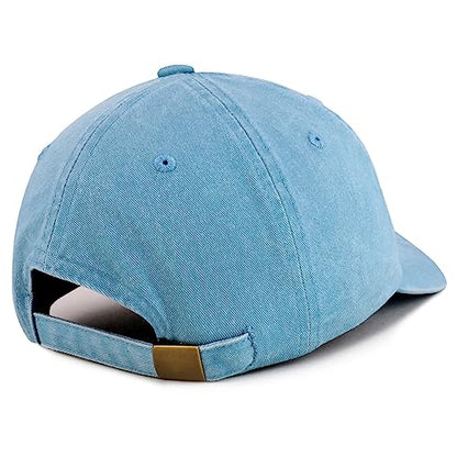 Trendy Apparel Shop Las Vegas Est.1905 Embroidered Pigment Dyed Cotton Baseball Cap - color: Light Blue