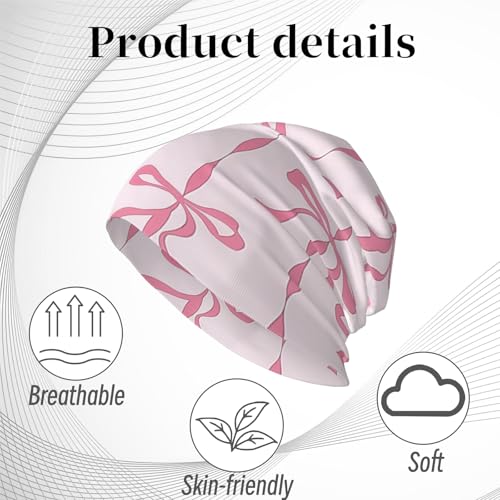 Unisex Stretch Knit Beanie Hat - color: Rope Bow