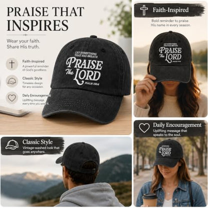 Man of God Husband Dad Embroidered Hat Camping Caps for Women - color: I Love Jesus 19