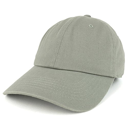 Trendy Apparel Shop Plain Unstructured Relaxed Style Dad Hat - color: Light Grey