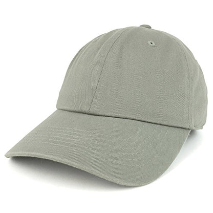 Trendy Apparel Shop Plain Unstructured Relaxed Style Dad Hat - color: Light Grey