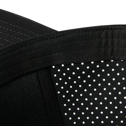 BOTVELA Men Adjustable Snapback Laser Cut Mesh Baseball Cap - color: Black