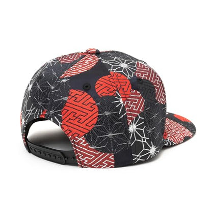 Japanese Kimono Baseball Cap for Men, Snapback Flat Brim Hat - color: 010, size: Medium-Large