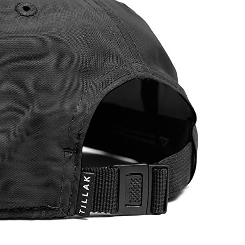 Tillak COHO Six Panel Hat, Kodra Nylon 6 Panel Cap with Snap Closure - color: Black