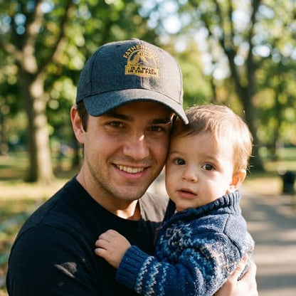 Cool Dad Hats with Funny Sayings Graphic Caps for Dads and Father's Day - color: Black - Fatherhood Park