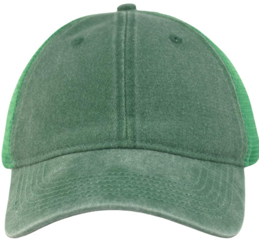 Comfy Soft Vintage Washed Trucker Baseball Cap - Women Men Unstructured Dad Hat | Snapback | Soft Crown | Soft Mesh - color: Green, size: One Size