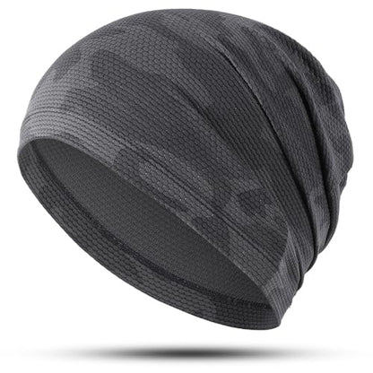 WTACTFUL Cooling Breathable Skull Cap Men Women, Sweat Wicking 1-2-4 Pack - color: 1 Piece - Camogray
