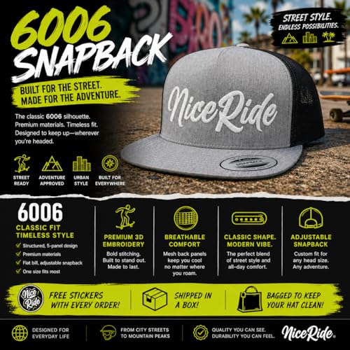 Grinder Embroidered Classic Snapback Trucker Baseball Hat - color: Multi-cam