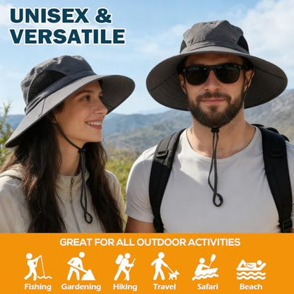 EINSKEY Classic Unisex Sun Hat | Waterproof Wide Brim Bucket Sun Hat
