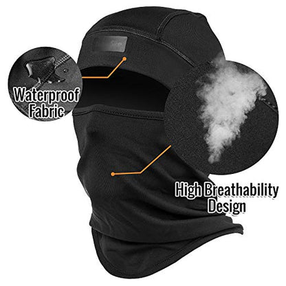 Ski Mask,Balaclava Mask,Wind Water Resistant for Cold Weather - color: Black-basic