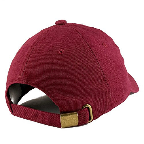 Trendy Apparel Shop World's Best Grandpa Embroidered Low Profile Soft Cotton Dad Hat Cap - color: Wine
