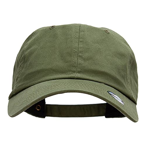 Nissi Unstructured Cotton Twill Washed Cap - color: Army Green