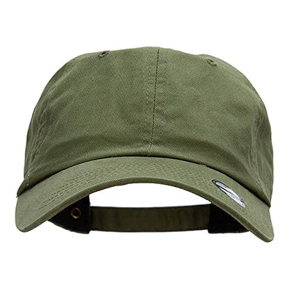Nissi Unstructured Cotton Twill Washed Cap - color: Army Green