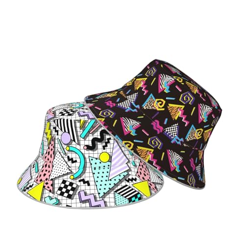 Bucket Hat double sided wearing for women men Summer outdoor fisherman hat - color: Ñõé«ãû³æ4