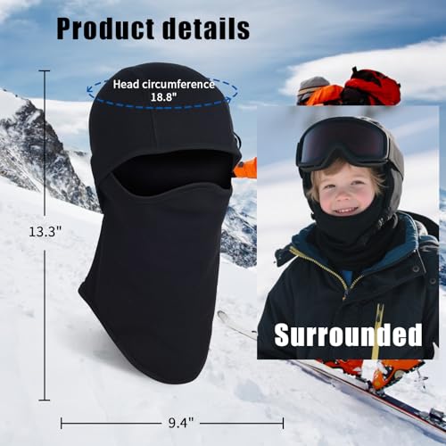 Xeoxarel Ski Mask Balaclava for Boys and Girls - color: 1 Pack - Kids Balaclava Ski Mask