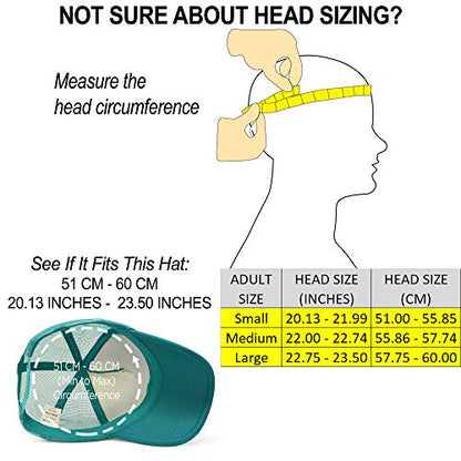 DALIX Solid Blank Trucker Hats Caps 2 Pack - color: Teal