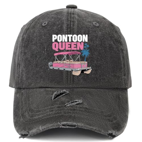 Pontoon Queen Hat Women Funny Baseball Cap Funny Gifts for Women