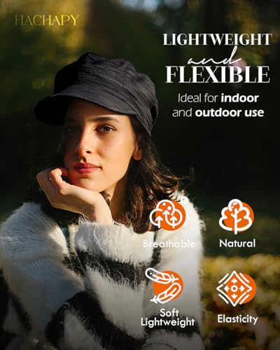 Hachapy Chemo Headwear for Women Baseball Caps & Hats - color: Black