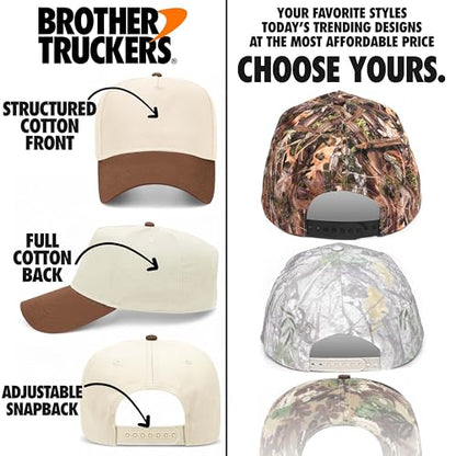 Good Luck Charm Circle Hat | Premium Adjustable Snapback Baseball Trucker Hats for Men & Women - color: Red/Natural