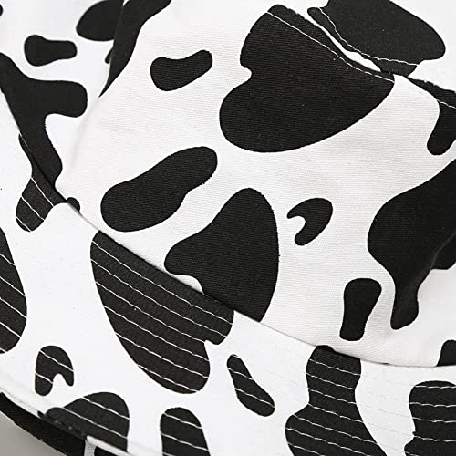 XYIYI Cute Bucket Hat Beach Fisherman Hats for Women Men Teen Girls - color: Cow Ears