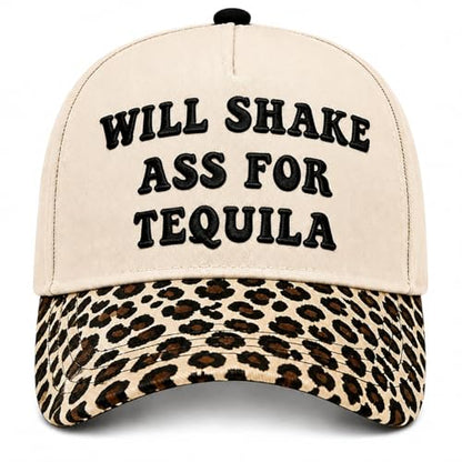 Embroidered Trucker hat for Women Men Baseball Hat Adjustable Unisex Cotton for Soccer Supporters - color: E-leopard Print