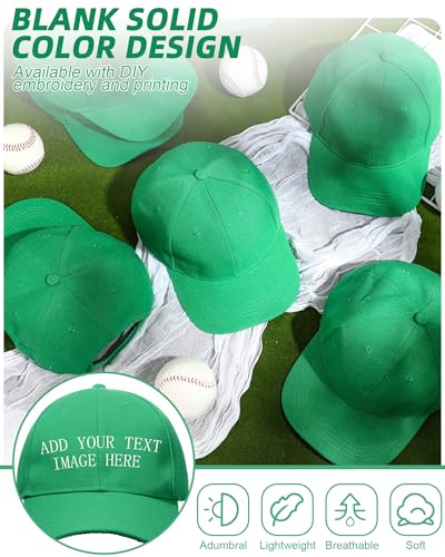 Handepo 24 Baseball Caps Adjustable - color: Green