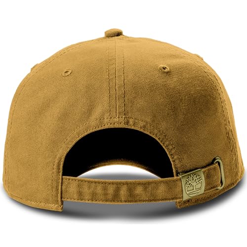 Timberland Soundview Baseball Cap for Boys 7-14, Cotton Canvas, Adjustable, Lightweight & Durable, One Size - color: Wheat (Brown)