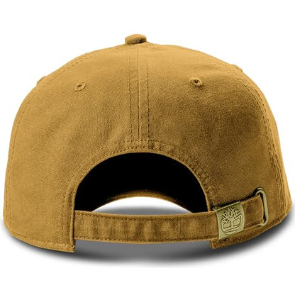 Timberland Soundview Baseball Cap for Boys 7-14, Cotton Canvas, Adjustable, Lightweight & Durable, One Size - color: Wheat (Brown)