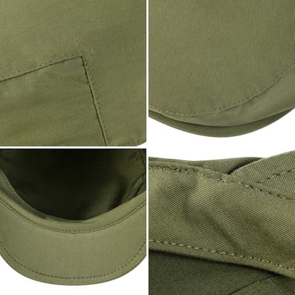 Toddler Cotton Golf Newsboy Cap - color: Army Green, size: 6-24 Months