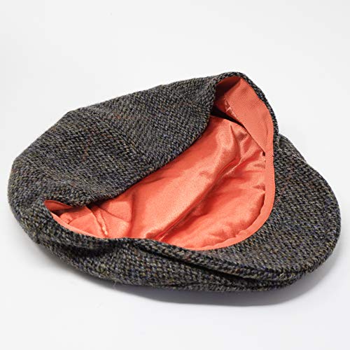Nevis Flat Cap - 100% Handwoven Wool – Harris Tweed – Water Resistant - color: Partridge Brown, size: 7 3/4