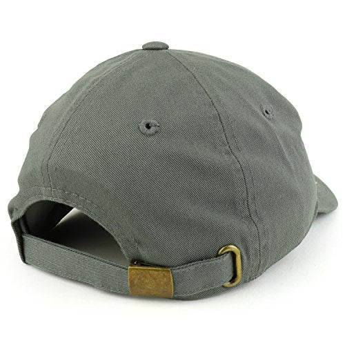 Trendy Apparel Shop Plain Unstructured Relaxed Style Dad Hat - color: Dark Grey