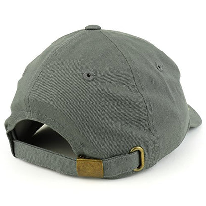 Trendy Apparel Shop Plain Unstructured Relaxed Style Dad Hat - color: Dark Grey