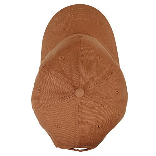 Falari Classic Baseball Cap Dad Hat 100% Cotton Soft Adjustable Size - color: Copper