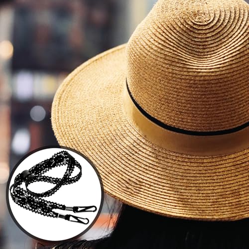 3PCS Lace Hat Straps, Adjustable Windproof Chin Cords for Sun Hats